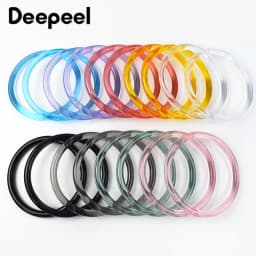 2/4Pcs Deepeel 10cm Acrylic Circular Handle for Bag Transparent Plastic Handbag Decorative Handles Resin Ring DIY Luggage Parts