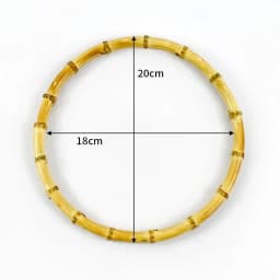 2/4/10P 7/10/12/15/18cm Natural Bamboo Bag Handles Handbag Round Ring Handle Purse Frame DIY Handmade Craft Wovenbag Accessories