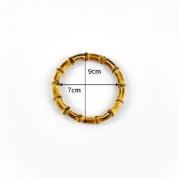 2/4/10P 7/10/12/15/18cm Natural Bamboo Bag Handles Handbag Round Ring Handle Purse Frame DIY Handmade Craft Wovenbag Accessories