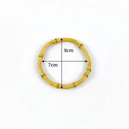 2/4/10P 7/10/12/15/18cm Natural Bamboo Bag Handles Handbag Round Ring Handle Purse Frame DIY Handmade Craft Wovenbag Accessories