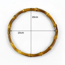 2/4/10P 7/10/12/15/18cm Natural Bamboo Bag Handles Handbag Round Ring Handle Purse Frame DIY Handmade Craft Wovenbag Accessories