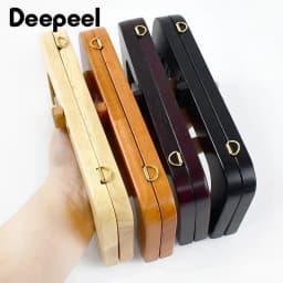 20*9cm Deepeel Bags Wooden Handle Turn Twist Lock Purse Frame Women's Hangbags Wallet Closure Clip Sewing Bracket Accessories