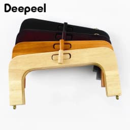 20*9cm Deepeel Bags Wooden Handle Turn Twist Lock Purse Frame Women's Hangbags Wallet Closure Clip Sewing Bracket Accessories