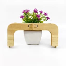 20*9cm Deepeel Bags Wooden Handle Turn Twist Lock Purse Frame Women's Hangbags Wallet Closure Clip Sewing Bracket Accessories