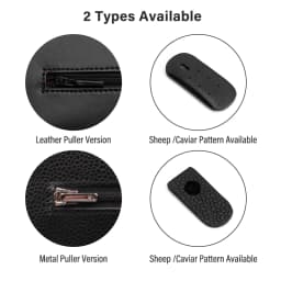 CRAZYSMITH Anti-indentation Zipper Cover For Chanel 19woc Bag Anti-scratch Leather Protective Cover Anti-wear Case Accessories