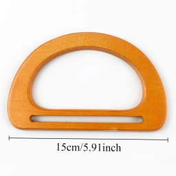 Bag Wooden Handles D Shape Handbag Kiss Clasp Purse Frames Handle Replacement Parts DIY Wallet Sewing Brackets Accessories