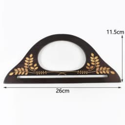 Bag Wooden Handles D Shape Handbag Kiss Clasp Purse Frames Handle Replacement Parts DIY Wallet Sewing Brackets Accessories