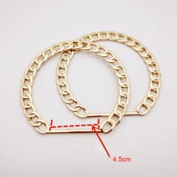 Golden Vintage Bag Chain Handle Women Bag Straps Handbag Chain Fashion Woman Bag Accessory Detachable Parts Replacement Handle