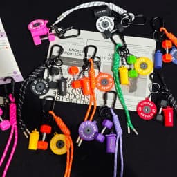 Fitness Keychain Gym Lover Barbell Key chain Weightlifting Keyring Silicone Weight Plate Gym Gifts Workout Gifts Bag Charm Backp