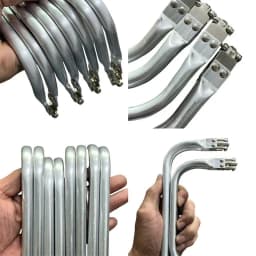 10Pcs 16-30cm Metal Bag Kiss Clasp Aluminium Tube Handbag Handle Purse Frame Woven-bag Clamp Buckle DIY Hardware Accessories