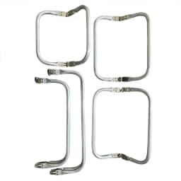 10Pcs 16-30cm Metal Bag Kiss Clasp Aluminium Tube Handbag Handle Purse Frame Woven-bag Clamp Buckle DIY Hardware Accessories