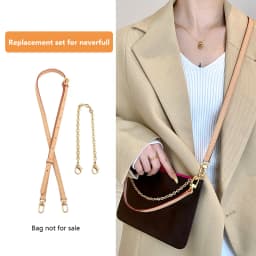Bag Shoulder Strap For Lv Neverfull Bag Leather Bag Strap Extension Chain Underarm Bag Belt Crossbody Replacement Accessories