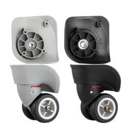 1 Pair Replacement Luggage Wheels for Suitcases Repair Hand Spinner Caster A08 Silent Rubber Wheels Trolley Parts for Suitcase