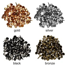 100Pcs/Set 12mm Punk Purse Handbag Pierced Jewelry Making Retro Rivets Metal Feet Studs Bag Accessories