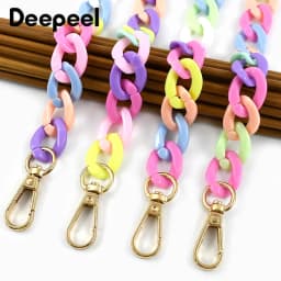 Deepeel 30/60/90/120cm Color Acrylic Bags Chain Women's Crossbody Handbag Shoulder Bag Strap Plastic Phone DIY Pendant Chains
