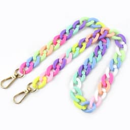Deepeel 30/60/90/120cm Color Acrylic Bags Chain Women's Crossbody Handbag Shoulder Bag Strap Plastic Phone DIY Pendant Chains