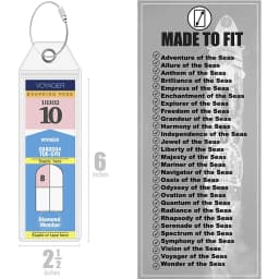 Cruise Luggage Tag With Steel Ring Pvc Clear Waterproof Card Holder Royal Caribbean & Celebrity Cruise Badge Travel Accessories
