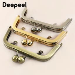 1/2/5Pcs Deepeel 14cm Smooth Metal Bag Handle Frame for Women Handbag Kiss Clasp Bracket DIY Hardware Purse Accessories
