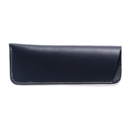 Vintage Crazy Horse Leather Pen Pouch Simple Pure Handmade Leather Small Pen Case Men's and Women's Portable Storage Glasses Pro