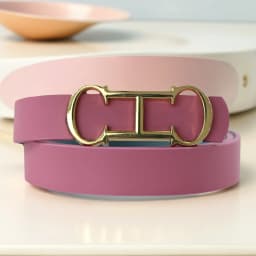 CH Brand Fashion Women's Belt PVC Material Adjustable Length Perforated Gift Box Packaging Designer 2025 New Men's Belt