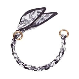 Silk Scarf Bag Chain Metal Alloy Scarf Metal Chain Detachable Bow Ribbon Handbag Strap Purse Chain DIY Handbag Accessory