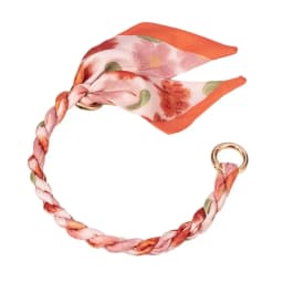 Silk Scarf Bag Chain Metal Alloy Scarf Metal Chain Detachable Bow Ribbon Handbag Strap Purse Chain DIY Handbag Accessory