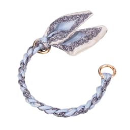 Silk Scarf Bag Chain Metal Alloy Scarf Metal Chain Detachable Bow Ribbon Handbag Strap Purse Chain DIY Handbag Accessory