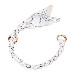 Silk Scarf Bag Chain Metal Alloy Scarf Metal Chain Detachable Bow Ribbon Handbag Strap Purse Chain DIY Handbag Accessory