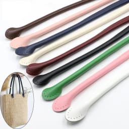 1Pair 40cm 50cm 60cm Cow Leather Bag Handle Shoulder Bag Strap Replacement Handbag Belt Straps for DIY Handmade Bag Accessories