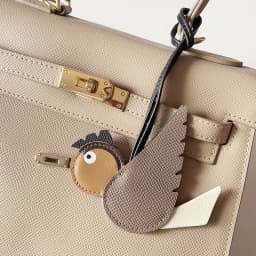 TOPHIGH Flying Bird Pendant For Women Bag Cowhide Leather New Cartoon Designer Luxury Bag's Keychain Newly Car hanging Charms