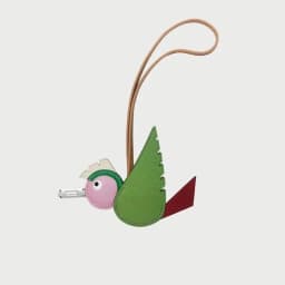 TOPHIGH Flying Bird Pendant For Women Bag Cowhide Leather New Cartoon Designer Luxury Bag's Keychain Newly Car hanging Charms