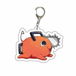 Anime Keychain Chainsaw Man Pochita Makima Cartoon Acrylic Bag Keyring Pendant Accessory