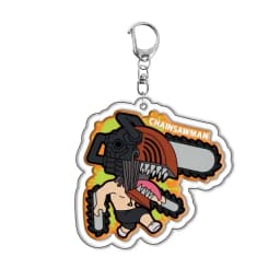 Anime Keychain Chainsaw Man Pochita Makima Cartoon Acrylic Bag Keyring Pendant Accessory