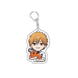 Anime Keychain Chainsaw Man Pochita Makima Cartoon Acrylic Bag Keyring Pendant Accessory