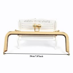 Gold Bags Kiss Clasp Lock Purse Frame Metal Retro Square Bag Handles Sewing Brackets Handbag Frames Handle DIY Accessories