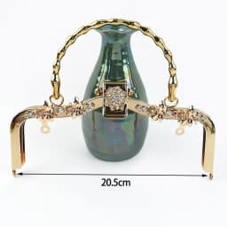 Gold Bags Kiss Clasp Lock Purse Frame Metal Retro Square Bag Handles Sewing Brackets Handbag Frames Handle DIY Accessories