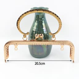 Gold Bags Kiss Clasp Lock Purse Frame Metal Retro Square Bag Handles Sewing Brackets Handbag Frames Handle DIY Accessories