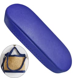 32x12cm High Quality PU Leather Bag Bottom Base Shaper Cushion Pad for Crochet Bucket Bag Purse Blue Black Beige