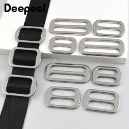 5/10/20Pcs Deepeel 20-38mm Stainless Steel Buckles Bag Strap Tri-Glide Slider Clasp Backpack Webbing Adjust Hook DIY Accessories