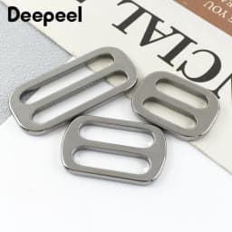 5/10/20Pcs Deepeel 20-38mm Stainless Steel Buckles Bag Strap Tri-Glide Slider Clasp Backpack Webbing Adjust Hook DIY Accessories
