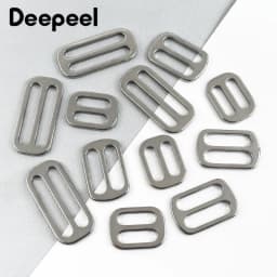 5/10/20Pcs Deepeel 20-38mm Stainless Steel Buckles Bag Strap Tri-Glide Slider Clasp Backpack Webbing Adjust Hook DIY Accessories