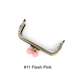 KISSDIY 10PCS 10.5cm sma Candy Bead Metal Purse Frame Square Glossy Antique Bronze Lace Coin Purse Frame Kiss Clasp Accessory