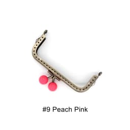 KISSDIY 10PCS 10.5cm sma Candy Bead Metal Purse Frame Square Glossy Antique Bronze Lace Coin Purse Frame Kiss Clasp Accessory