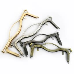 1-5Pcs Deepeel 20.5/27cm Metal Purse Kiss Clasp Lock HandBag Embossed Frame Retro Wallet Hand Pull Parts Bag Handle Accessories
