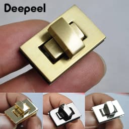1-5Pc Metal Square Lock Buckle Handbag Turn Twist Locks Clasp Purse Closure Toggle Latch Buckles DIY Bag Replacement Accessories