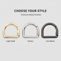 5-30pcs D-Shape Openable Spring Ring Bag Strap Buckle Keyring Dog Chain Snap Clasp and Carabiner for Handbag