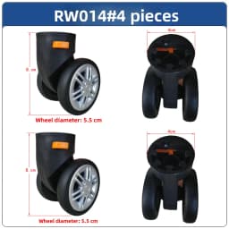 Universal Wheel Luggage Cart Travel Bag Wheel Roller Suitcase Foot Wheel Bag Slide Wheel Demountable Wheel 014 Tool Box Wheel