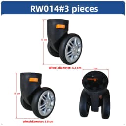 Universal Wheel Luggage Cart Travel Bag Wheel Roller Suitcase Foot Wheel Bag Slide Wheel Demountable Wheel 014 Tool Box Wheel