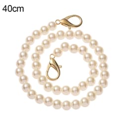 Pearls Strap for Bags Fashion Elegant Pearl Handbag' Handles DIY Purse Replacement Long Beaded Chain Shoulder Bag Straps Belt