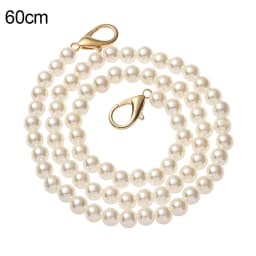 Pearls Strap for Bags Fashion Elegant Pearl Handbag' Handles DIY Purse Replacement Long Beaded Chain Shoulder Bag Straps Belt